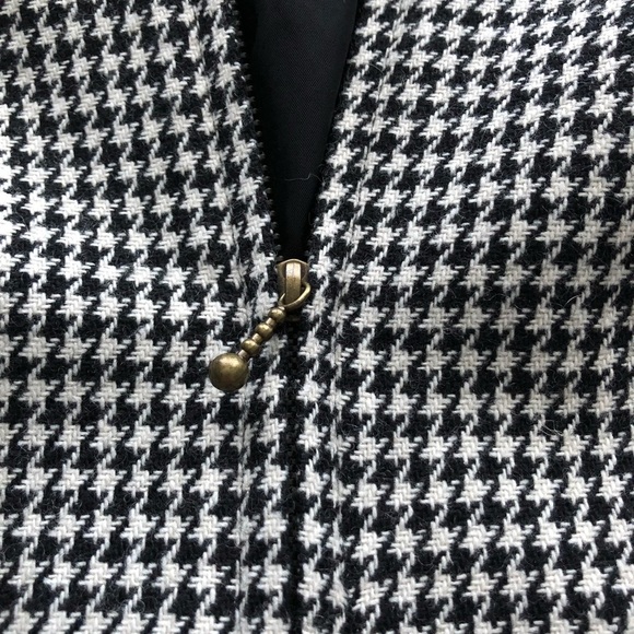 Sag Harbor Black & White Houndstooth Dress Size 4P - Picture 9 of 16
